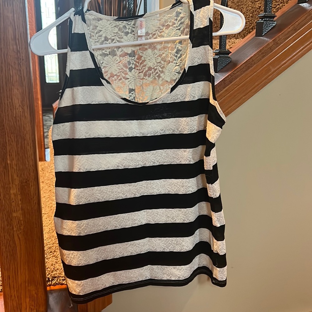Size medium, striped tank top from Xhileration